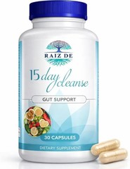 Raiz DE 15-Day Digestive Detox Gut Cleanse 2 PACK Natural Gentle Support 5 &7/27