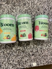 LOT OF 3 BLOOM Greens & Superfoods MANGO – BERRY – STRAWBERRY KIWI – READ