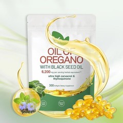 VivoNu Oregano & Black Seed Oil Complex High Absorption Herbal Immune Softgels