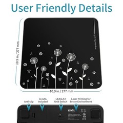 Digital Bathroom Scale for Body Weight, High Precision in 0.1lb Assured by We…