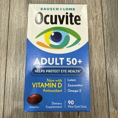 Bausch & Lomb Ocuvite Adult 50+ Eye Vitamin & Mineral Supplement Minigels, 90 Ct