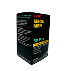 GNC Mega Men 50 Plus 120 Caplets Free Shipping Expiry 08/2027