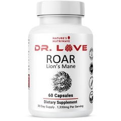 Nature’s NutriWave Dr. Love Roar Lion’s Mane Supplement, 60 Capsules