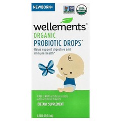 Organic Probiotic Drops, Newborn+, 0.25 fl oz (7.5 ml)