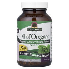 Nature s Answer Oil of Oregano Origanum Vulgare 150 mg 90 Softgels Cruelty-Free,