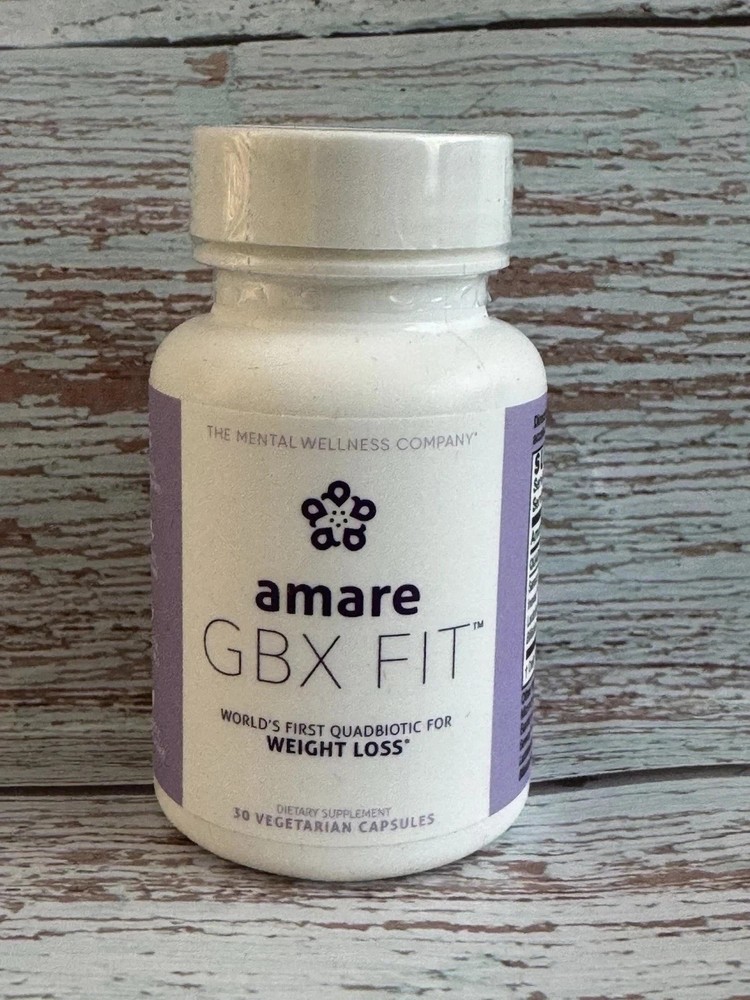 Amare Global GBX Fit 30 Capsules – 1st Quadbiotic for Weight Loss; Pack of 1.