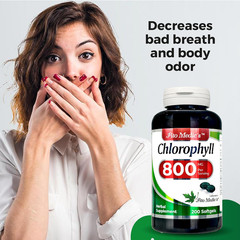 Lab – Chlorophyll – pure – 800 mg per serving- 200 Softgels – chlorophyll capsul