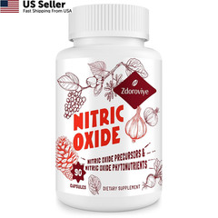 Zdoroviye Nitric Oxide Supplement for Men, 90 Capsules 90 Count (Pack of 2)