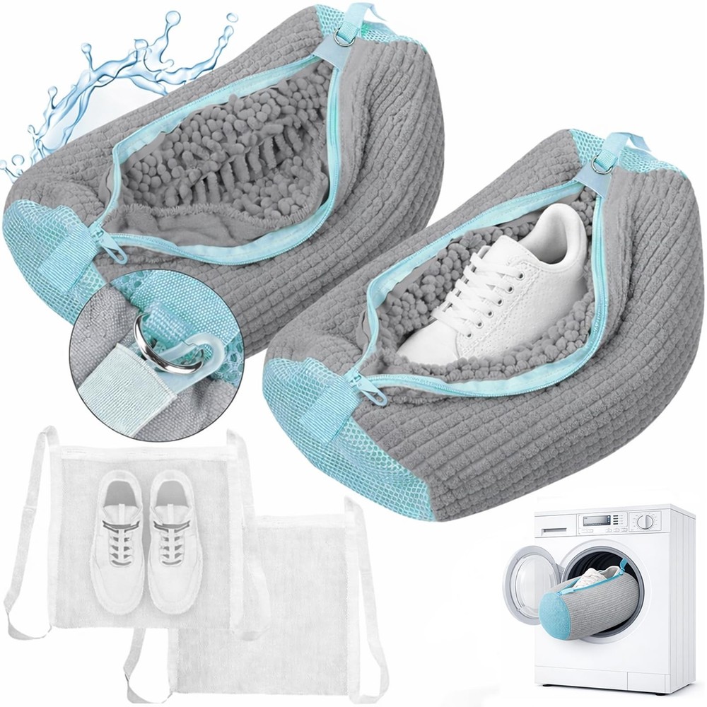 Shoe Washing Machine Bag, Shoe Laundry Bag for Washer and Dryer, Include Dry …