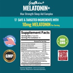 Melatonin+Sleep Aid Complex – Ashwagandha,Chamomile,L-Taurine, 5-HTP, L-Theanine