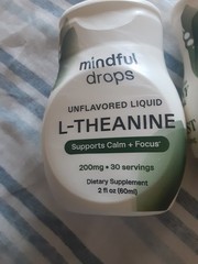 Mindful Drops L Theanine 200mg 2oz Liquid Drops Mood Support Unflavored