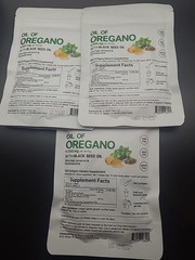 3 X ​​Oil of Oregano With Black Seed Oil Organic Herbal Supplement 540 Softgels