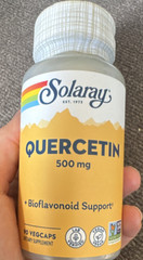 Solaray Quercetin 500mg Bioflavonoid Support Vegan Lab Verified, 90 VegCaps