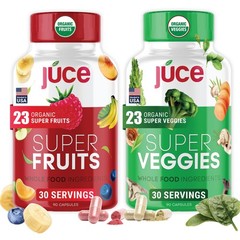 Juce Original Formula – Organic Super Fruit & Veggies 90 Count (Pack of 2)