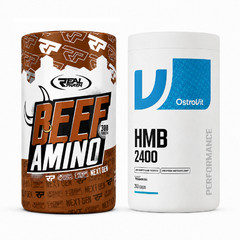 BEEF AMINO + HMB – More Muscle Support Recovery Fitness Amino Acid Regeneration