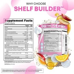 Women’s Powder Shelf Creatine w/ Collagen, BCAAs, Inositol – Clean Nutra Builder