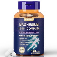 Magnesium Complex 12 in 1 – 700 mg Magnesium Glycinate, Citrate, Malate, Orotate