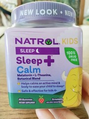 Natrol Kids Sleep and Calm 60pc Gummies 100% Drug Free Strawberry Flavored