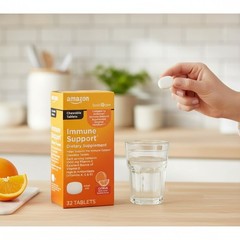Delicious Citrus Chewable Immune Support Tablets – 32 Count of Natural Health