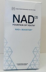 NAD Fountain Of Youth NAD+ Booster Cell Repair Energy 60 Capsules Exp 02/2025