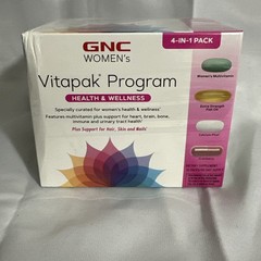 GNC Womens Vitapak Health & Wellness 30 Packs x 4 Multivitamins – NIB – Exp 9/25