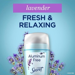 Secret Aluminum Free Deodorant for Women, 48hr Odor Protection, Naturally…