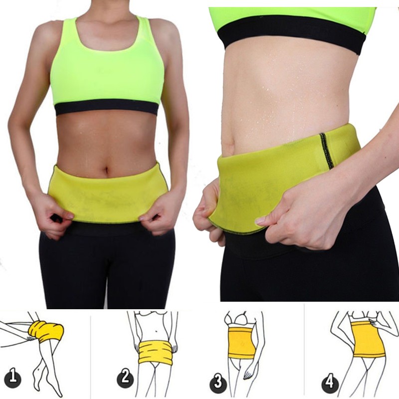 Women Waist Corset Trainer Sauna Sweat Fat Burn Body Shaper Slimmer Belt