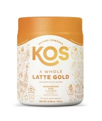 KOS A Whole Latte Gold Golden Mylk Gingerbread Chai Powder 8.89 oz Exp 10/2027