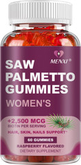 Saw Palmetto 2500Mcg DHT Blocker Hair Growth Supplement, 60 ct for Men and Women