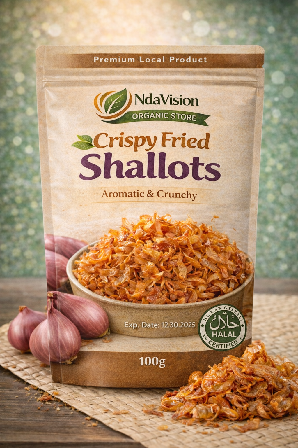 crispy fried shallots 100 gram Crispy Fried Shallots 100 gram